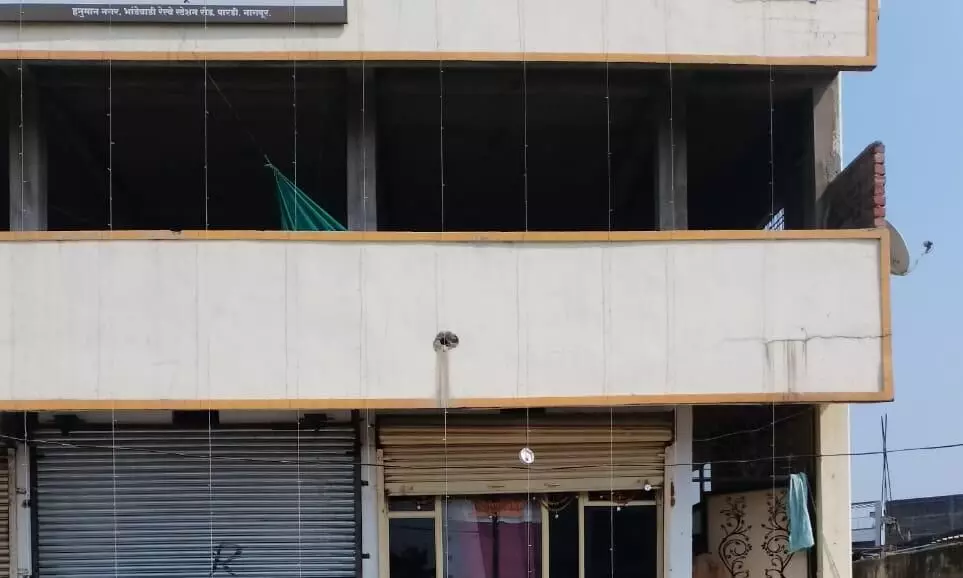 नागपुर शहर के भांडेवाड़ी में मकान के दूसरे मंजिल पर पहुंचा तेंदुआ