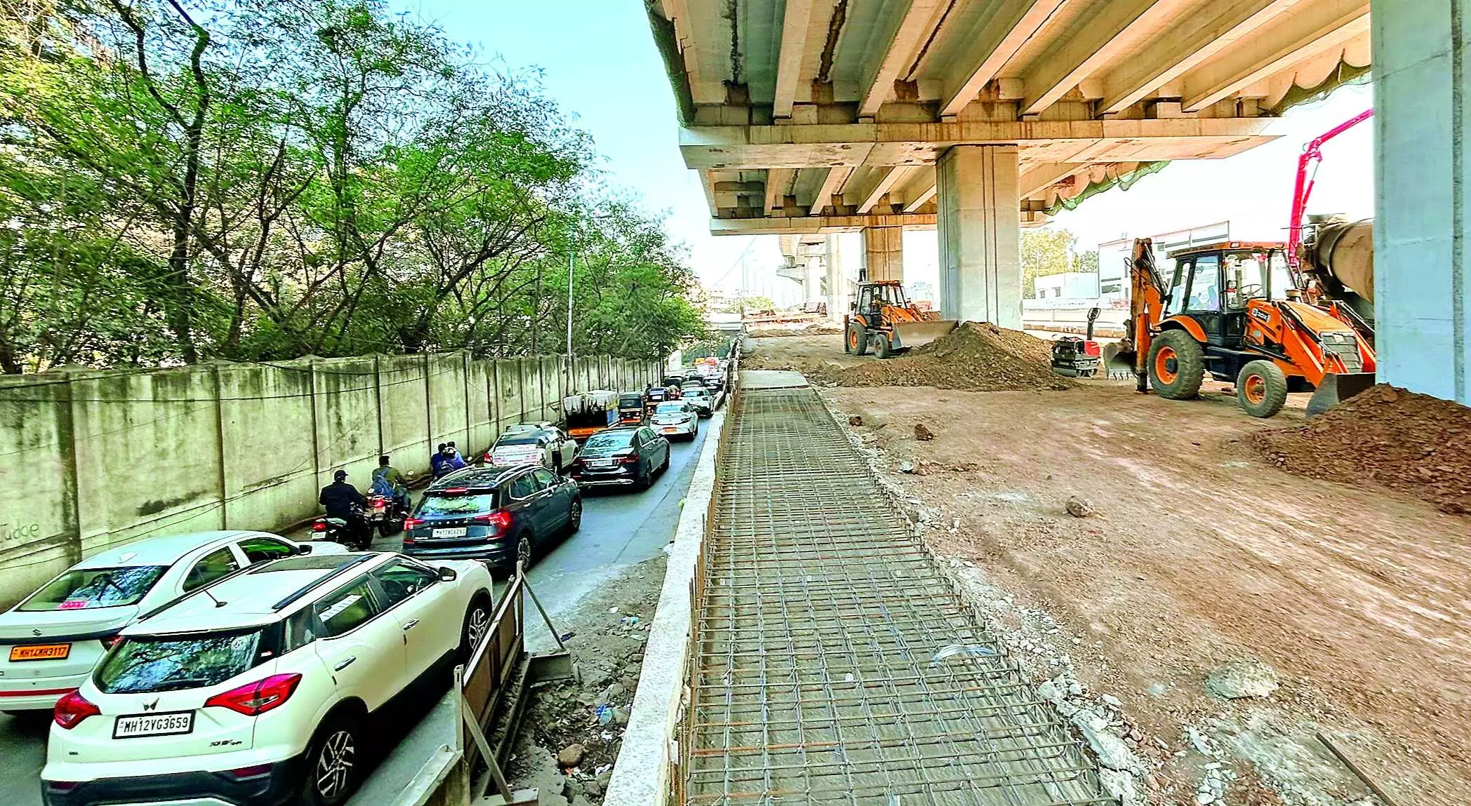 धीमी काम से बढ़ा बाणेर पुल का इंतजार