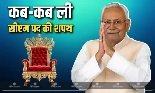 नीतीश कुमार के नेतृत्व में 10वीं बार बनने जा रही सरकार, जानिए कब-कब मुख्यमंत्री पद की ली शपथ