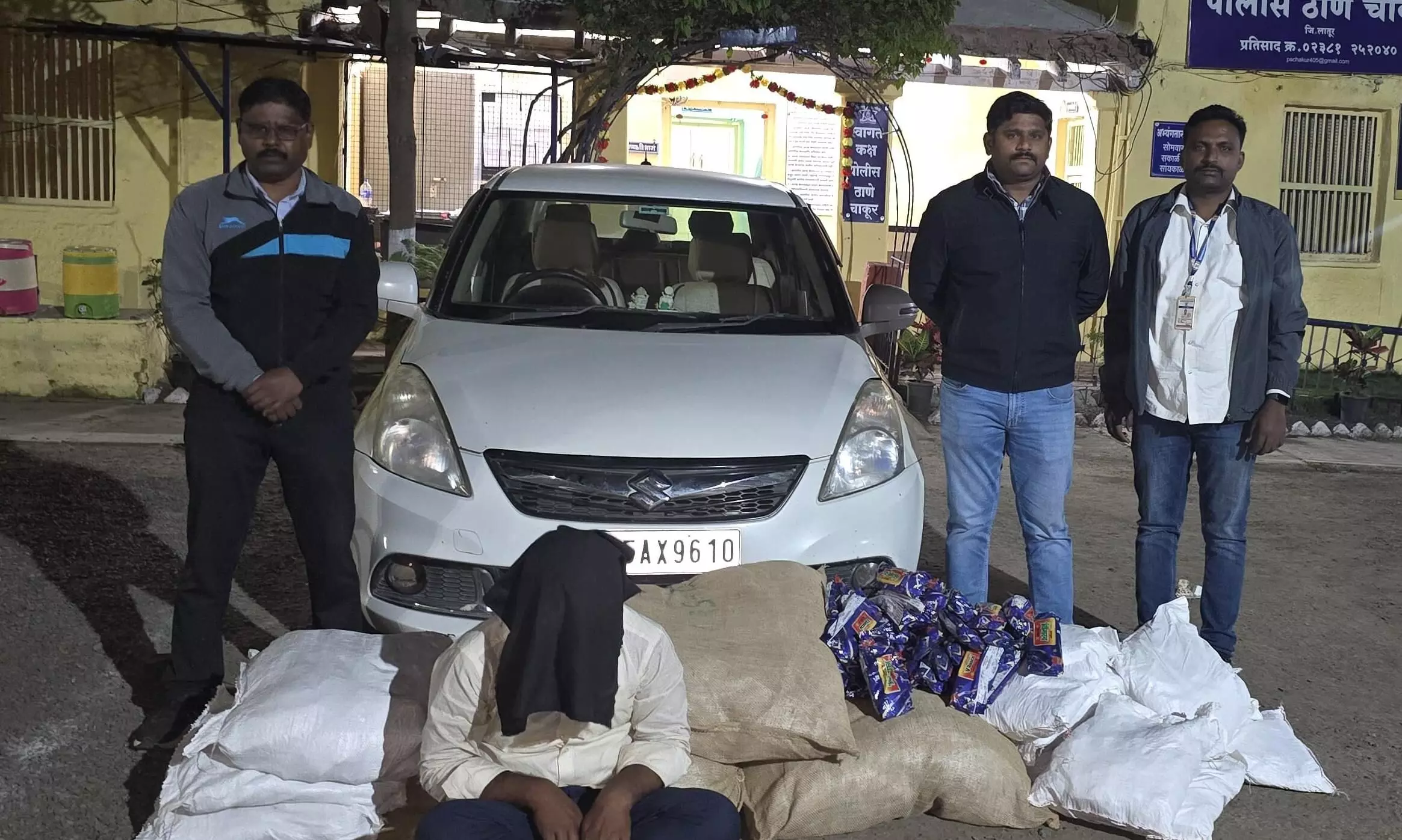 प्रतिबंधित गुटखा तस्करी पर पुलिस की बड़ी कार्रवाई, 5 लाख 20 हजार का माल जब्त - एक आरोपी धराया