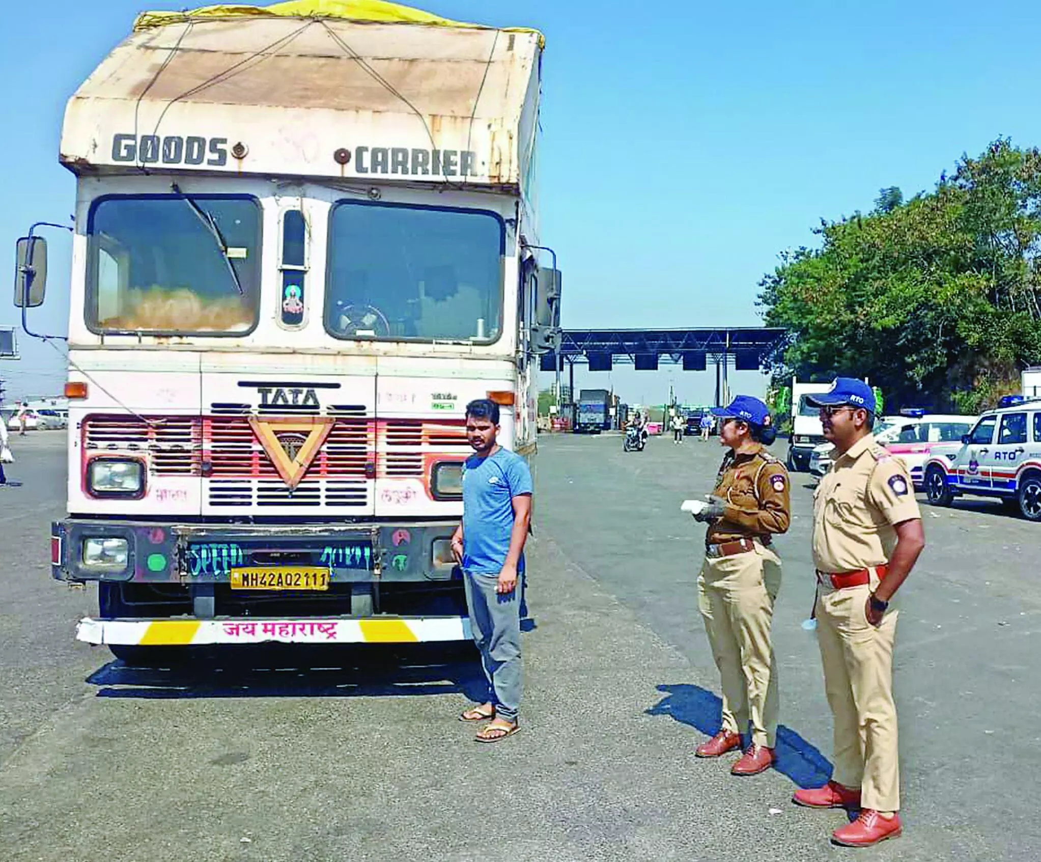 दुर्घटनाएं रोकने के लिए खेड़-शिवापुर टोल प्लाजा पर वाहनों की जांच शुरू