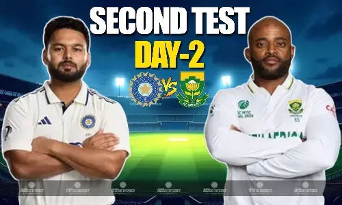 दूसरे दिन का खेल खत्म, साउथ अफ्रीका पहली पारी में 489 रन पर सिमटी, मुथुसामी की सेंचुरी, यानसन चूके, भारत 9/0 दूसरे दिन का खेल खत्म, साउथ अफ्रीका पहली पारी में 489 रन पर सिमटी, मुथुसामी की सेंचुरी, यानसन चूके, भारत 9/0