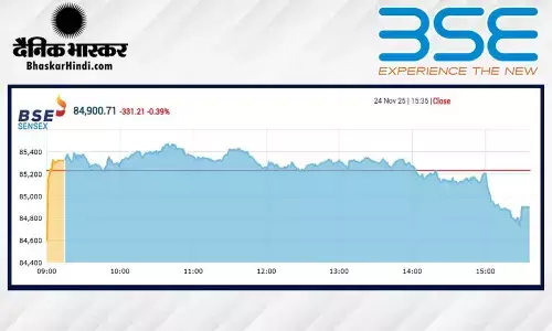 सेंसेक्स में 331 अंकों की गिरावट, निफ्टी 25,960 से नीचे बंद हुआ