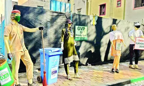 पहले जहां था कूड़ा वहां पर साकार हुईं कलाकृतियां, स्वच्छता को मिल रहा बढ़ावा