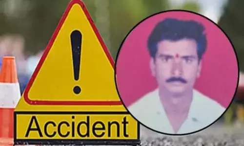 कंटेनर ने बाइक को जोर से मारी टक्कर - एक की मौत, पोस्टमार्टम कर शव परिजन को सौंपा