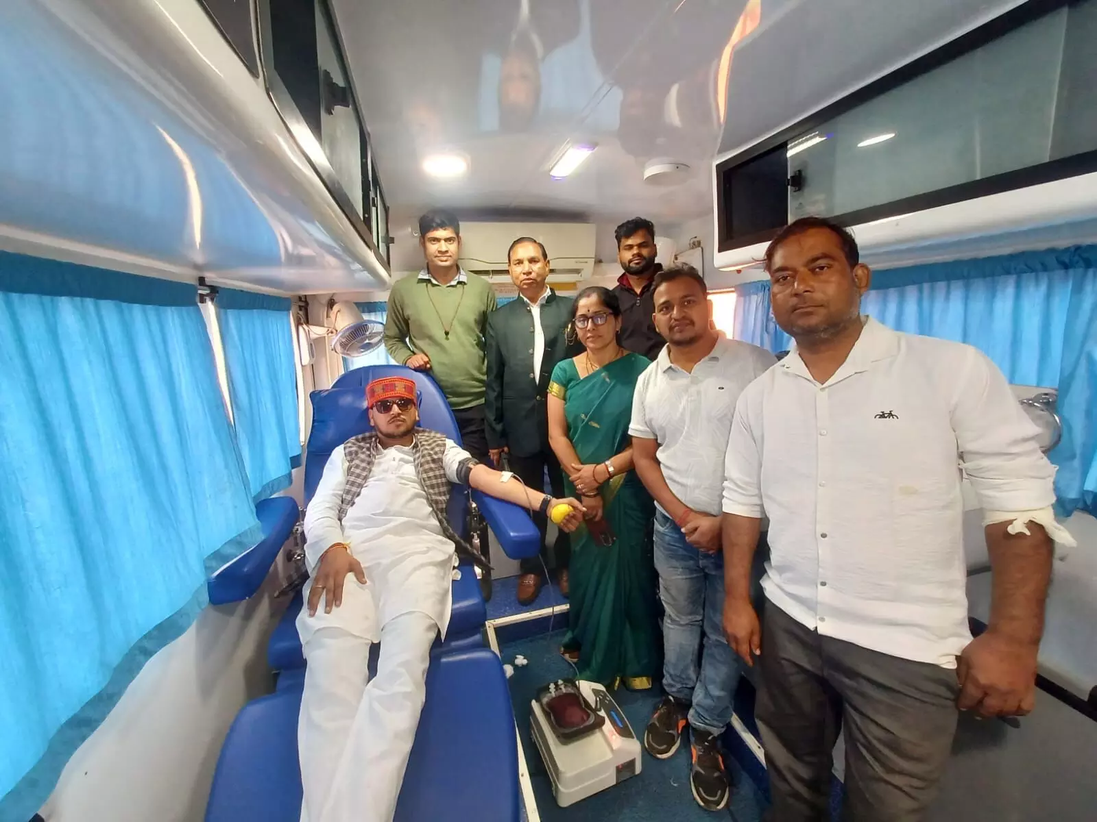 रैपुरा में आयोजित रक्तदान शिविर में एकत्र हुआ २७ यूनिट रक्त