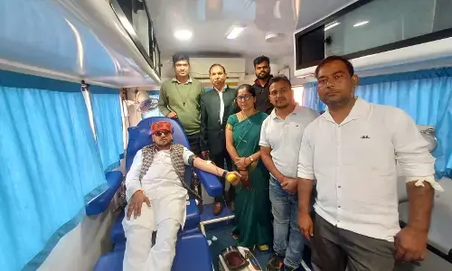 रैपुरा में आयोजित रक्तदान शिविर में एकत्र हुआ २७ यूनिट रक्त