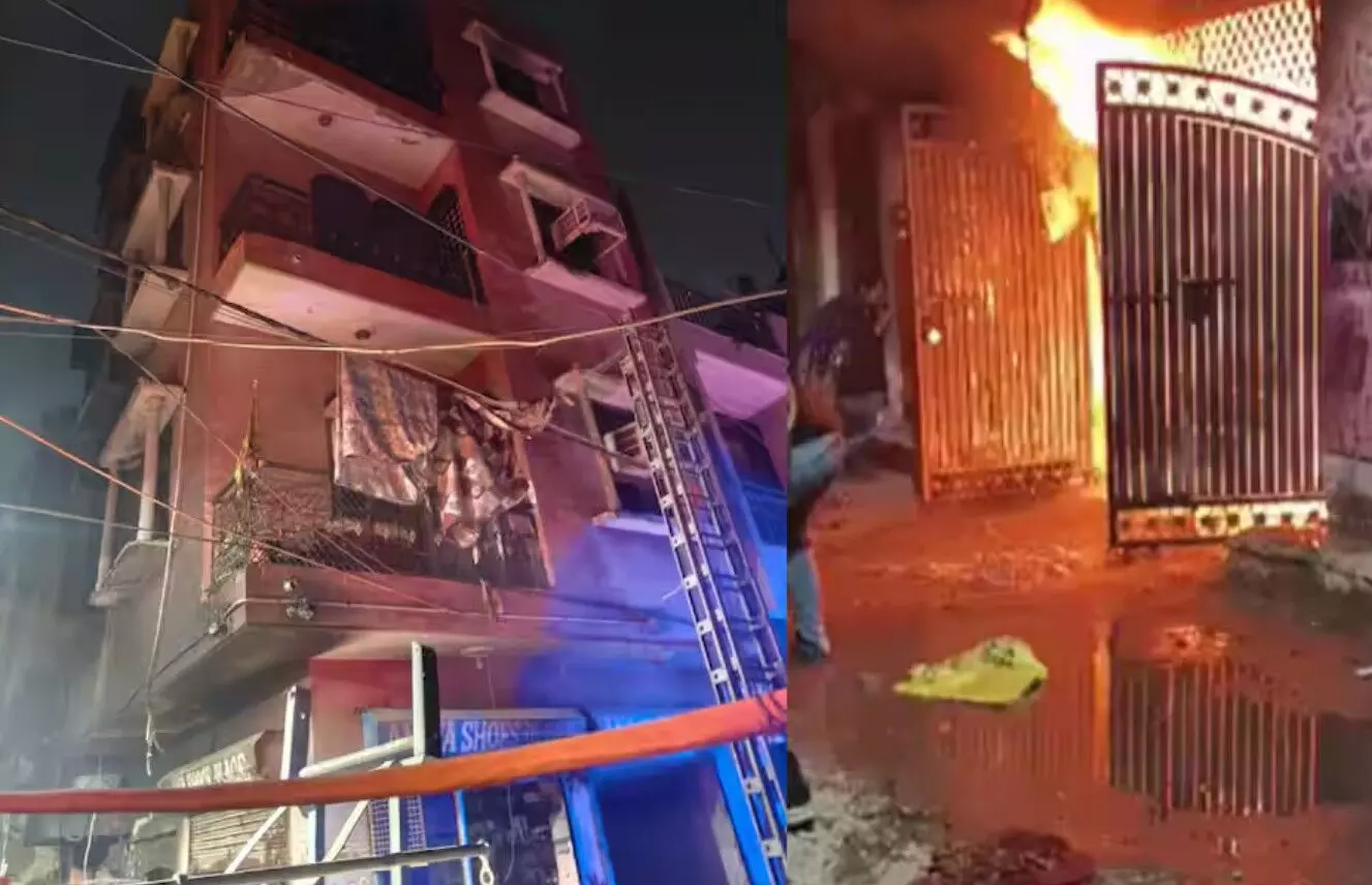 दिल्ली में लगी भीषण आग, तीन लोगों की हुई मौत, दो घायल