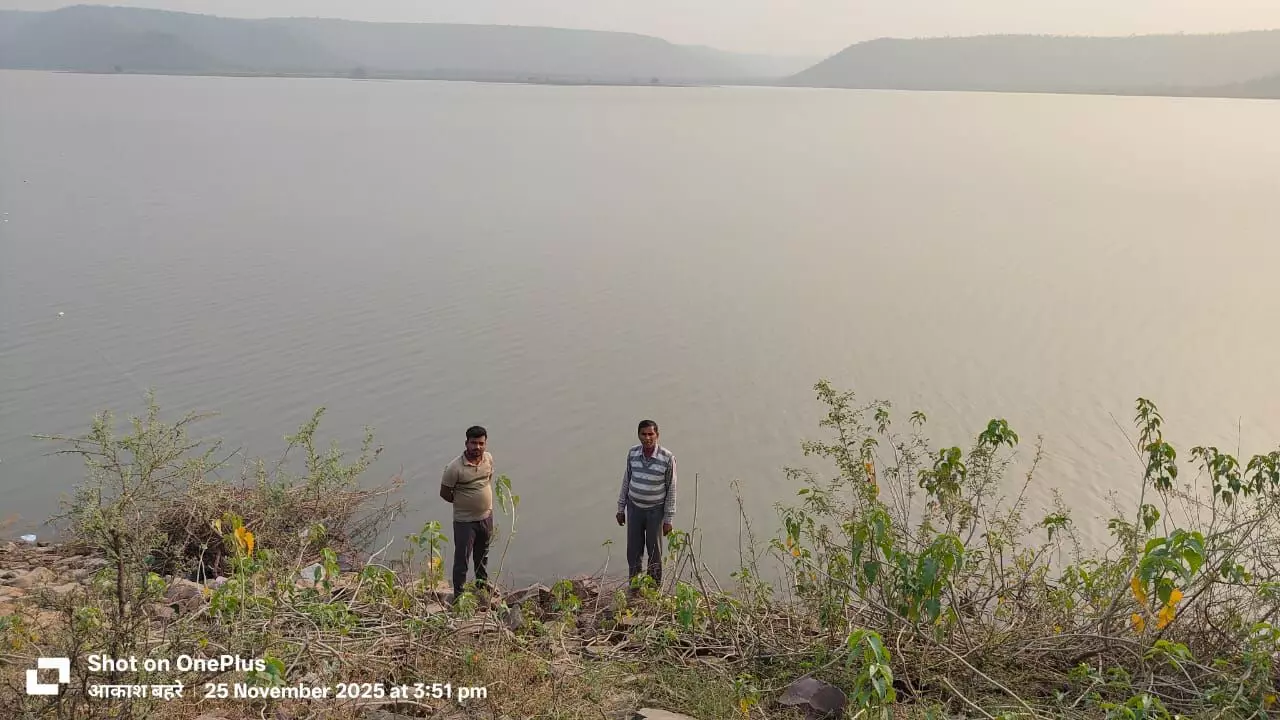 मरम्मत व रखरखाव के अभाव में जर्जर हो रहा अम्हा बांध, पिचिंग एरिया के पत्थर खुर्द-बुर्द, पानी रिसाव से ग्रामीण चिंतित