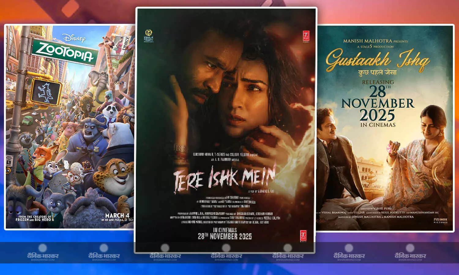 तीसरे दिन ही धनुष और कृति की फिल्म ने पार किया 50 करोड़ का आंकड़ा, जानें कैसा रहा ‘गुस्ताख इश्क’ और जूटोपिया 2 का हाल?