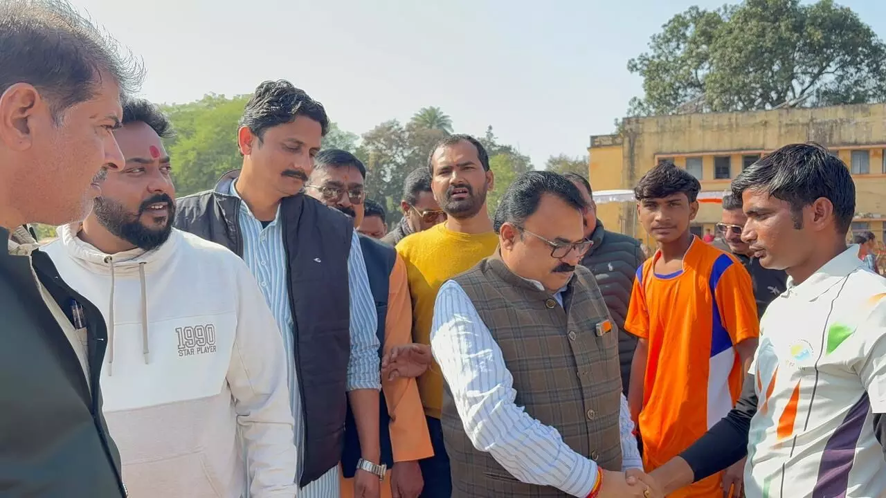 पन्ना नगर मंडल एवं ग्रामीण मंडल के तत्वाधान में स्थानीय पालीटेक्निक ग्राउंड में हो रहा आयोजित