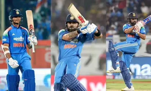 भारत ने 9 विकेट से जीता विशाखापट्टनम वनडे, सीरीज 2-1 से अपने नाम की, अफ्रीकी गेंदबाजों पर कहर बनकर टूटे जायसवाल, विराट और रोहित भारत ने 9 विकेट से जीता विशाखापट्टनम वनडे, सीरीज 2-1 से अपने नाम की, अफ्रीकी गेंदबाजों पर कहर बनकर टूटे जायसवाल, विराट और रोहित