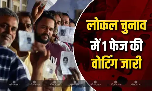 स्थानीय निकाय चुनाव के पहले फेज की 595 स्थानीय निकायों में वोटिंग शुरू