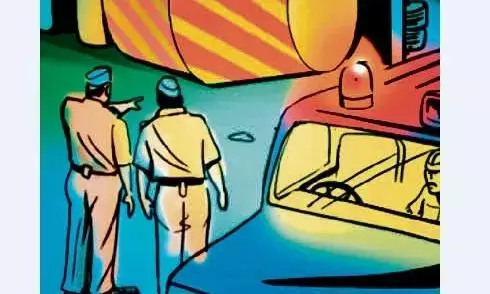 अज्ञात वाहन की टक्कर से बाइक सवार जीजा व साली की मौत