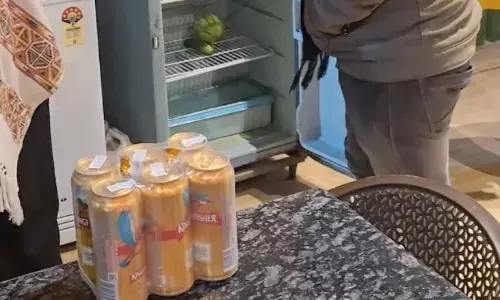कैफे में शराब परोस रही युवती, चाय-कॉफी की आड़ में अवैध कारोबार कैफे में शराब परोस रही युवती, चाय-कॉफी की आड़ में अवैध कारोबार