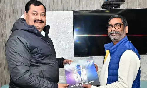 मुख्यमंत्री हेमंत सोरेन से हॉकी इंडिया के महासचिव भोला नाथ सिंह ने की मुलाकात