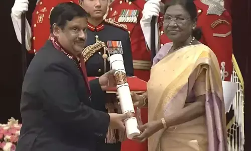 राष्ट्रपति द्वारा नीरी के निदेशक डॉ. एस. वेंकट मोहन को विज्ञान श्री सम्मान