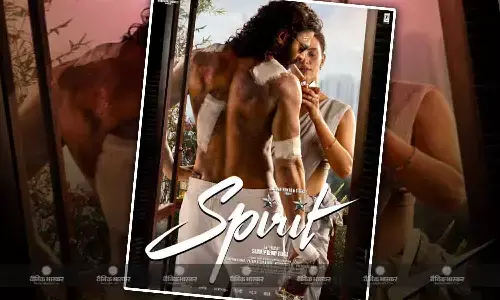 बदन पर पट्टियां, हाथ में शराब, फिल्म स्पिरिट से प्रभास और तृप्ति का फर्स्ट लुक आया सामवे, इंटेंस लुक ने मचा बवाल