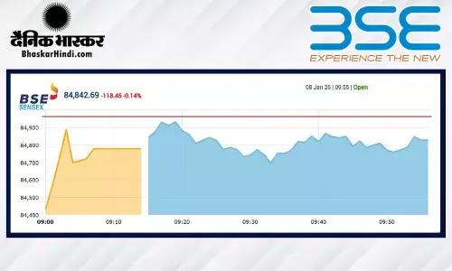 सेंसेक्स में 56 अंकों की गिरावट, निफ्टी 26110 के नीचे खुला