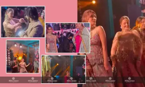 बहन नूपुर की हल्दी में ढोल पर जमकर नाचीं कृति सेनन, संगीत सेरेमनी में लॉलीपॉप लागेलू पर खूब लगाए ठुमके