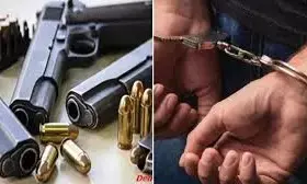 पिस्तौल दिखाकर दहशत फैलाने वाले तीन बदमाश गिरफ्तार