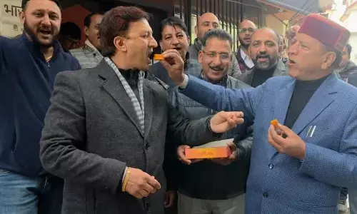 महाराष्ट्र निकाय चुनाव के जीत की गूंज हिमाचल तक पहुंची, शिमला स्थित BJP मुख्यालय में शानदार मनाया विजय का जश्न
