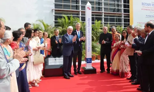 रोटरी ने सिम्बायोसिस इंटरनेशनल यूनिवर्सिटी में नए पीस सेंटर का उद्घाटन किया