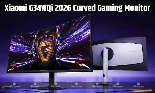 Xiaomi ने चीन के बाहर 34-इंच G34WQi 2026 कर्व्ड गेमिंग मॉनिटर लॉन्च किया
