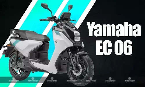 Yamaha EC-06 इलेक्ट्रिक स्कूटर 1.67 लाख रुपए में लॉन्च, जानिए इसकी खूबियां Yamaha EC-06 इलेक्ट्रिक स्कूटर 1.67 लाख रुपए में लॉन्च, जानिए इसकी खूबियां