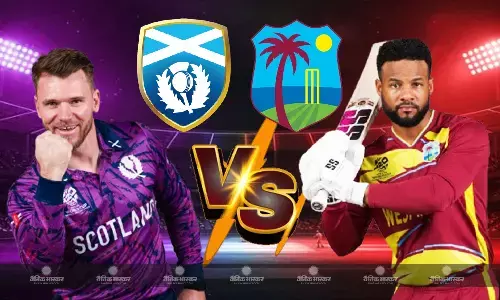 वेस्टइंडीज ने स्कॉटलैंड को दिया 183 रन का टारेगट, आखिरी 10 ओवर में बने 116 रन, हेटमायर की फिफ्टी