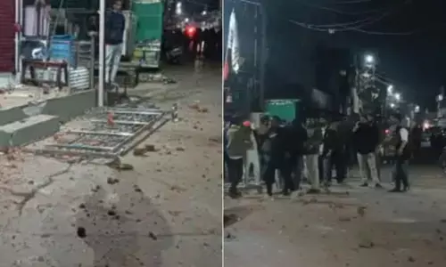 जबलपुर में आरती के समय मंदिर में तोड़फोड़, मौके पर भारी पुलिस बल तैनात, दोनों पक्षों में जमकर मारपीट और पथराव