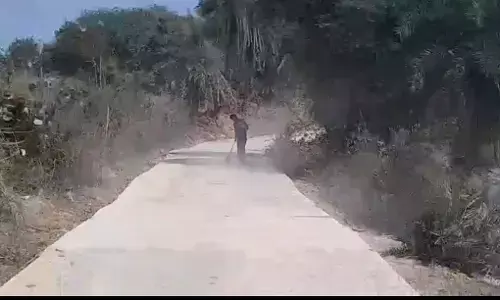 18 लाख की सीसी सडक़ में बनते ही उड़ऩे लगी धूल