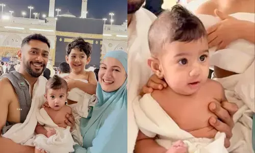 गौहर खान ने दिखाई छोटे बेटे फरवान की पहली झलक, मक्का यात्रा की तस्वीरें की शेयर, पति जैद दरबार भी साथ आए नजर