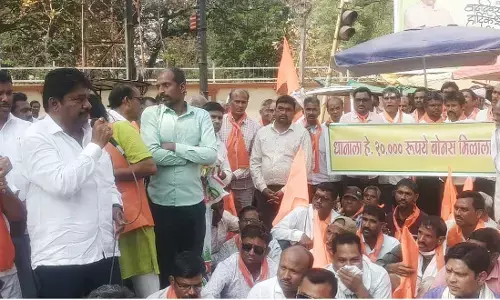 धान की बकाया राशि व बोनस के लिए निकला मोर्चा, मांग पूरी न होने पर उग्र आंदोलन की चेतावनी