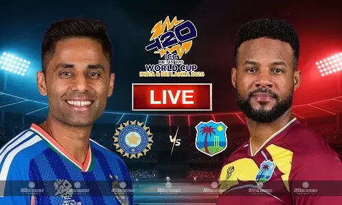 100 रन के पार पहुंची टीम इंडिया, संजू सैमसन फिफ्टी लगाकर खेल रहे, भारत का स्कोर - 101/3