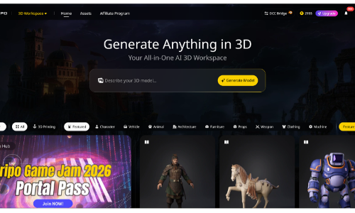 त्वरित AI 3D मॉडल जनरेशन