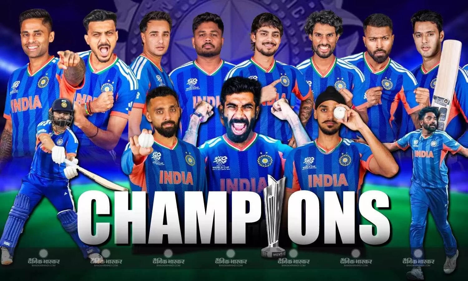 टीम इंडिया तीसरी बार बनी वर्ल्ड चैंपियन, खिताबी मुकाबले में न्यूजीलैंड को 96 रन से हराया, संजू सैमसन और जसप्रीत बुमराह बने जीत के हीरो टीम इंडिया तीसरी बार बनी वर्ल्ड चैंपियन, खिताबी मुकाबले में न्यूजीलैंड को 96 रन से हराया, संजू सैमसन और जसप्रीत बुमराह बने जीत के हीरो