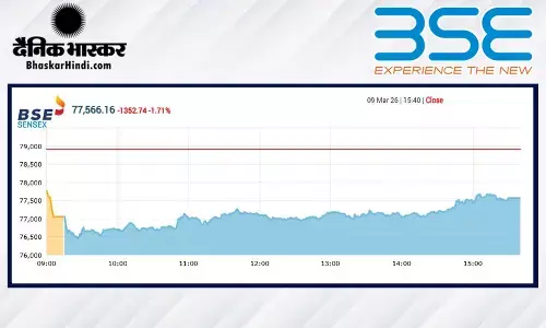सेंसेक्स में 1352 अंकों की गिरावट, निफ्टी 24028 पर बंद हुआ