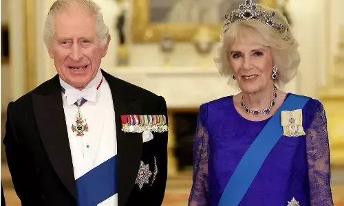 कॉमनवेल्थ डे स्वागत समारोह - विदेश राज्य मंत्री कीर्तिवर्धन सिंह ने की किंग चार्ल्स तृतीय और क्वीन कैमिला से मुलाकात