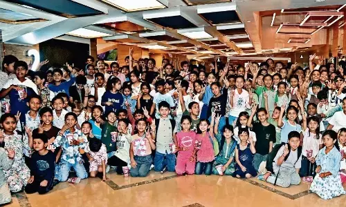 बच्चों ने देखी महाअवतार नरसिम्हा, ली प्रेरणा, पॉपकॉर्न का उठाया लुत्फ