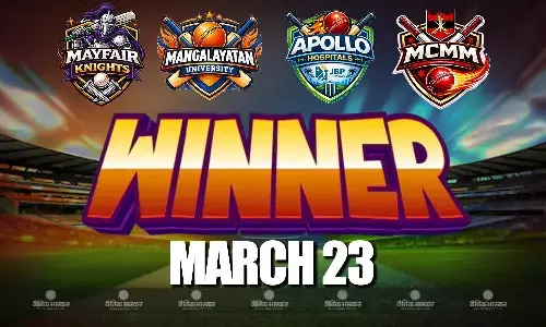 दूसरे दिन हुए पहले सुपर नॉकआउट मैच में मेफेयर नाइट्स का जलवा