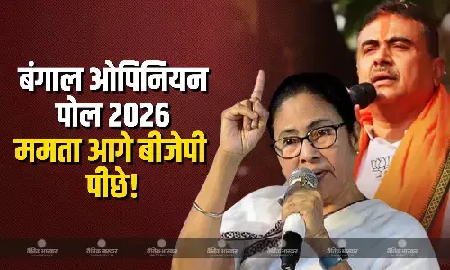 पश्चिम बंगाल के पहले ओपिनियन पोल में टीएमसी और बीजेपी के बीच मुख्य मुकाबला, सर्वे में ममता की सीट कम फिर भी आगे
