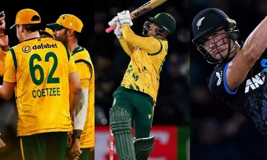 साउथ अफ्रीका ने पांचवे टी20 में न्यूजीलैंड को हराया, सीरीज पर जमाया 3-2 से कब्जा साउथ अफ्रीका ने पांचवे टी20 में न्यूजीलैंड को हराया, सीरीज पर जमाया 3-2 से कब्जा