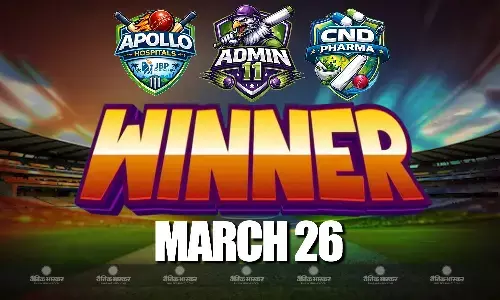 दैनिक भास्कर कॉर्पोरेट कप में अपोलो हॉस्पिटल की शानदार जीत