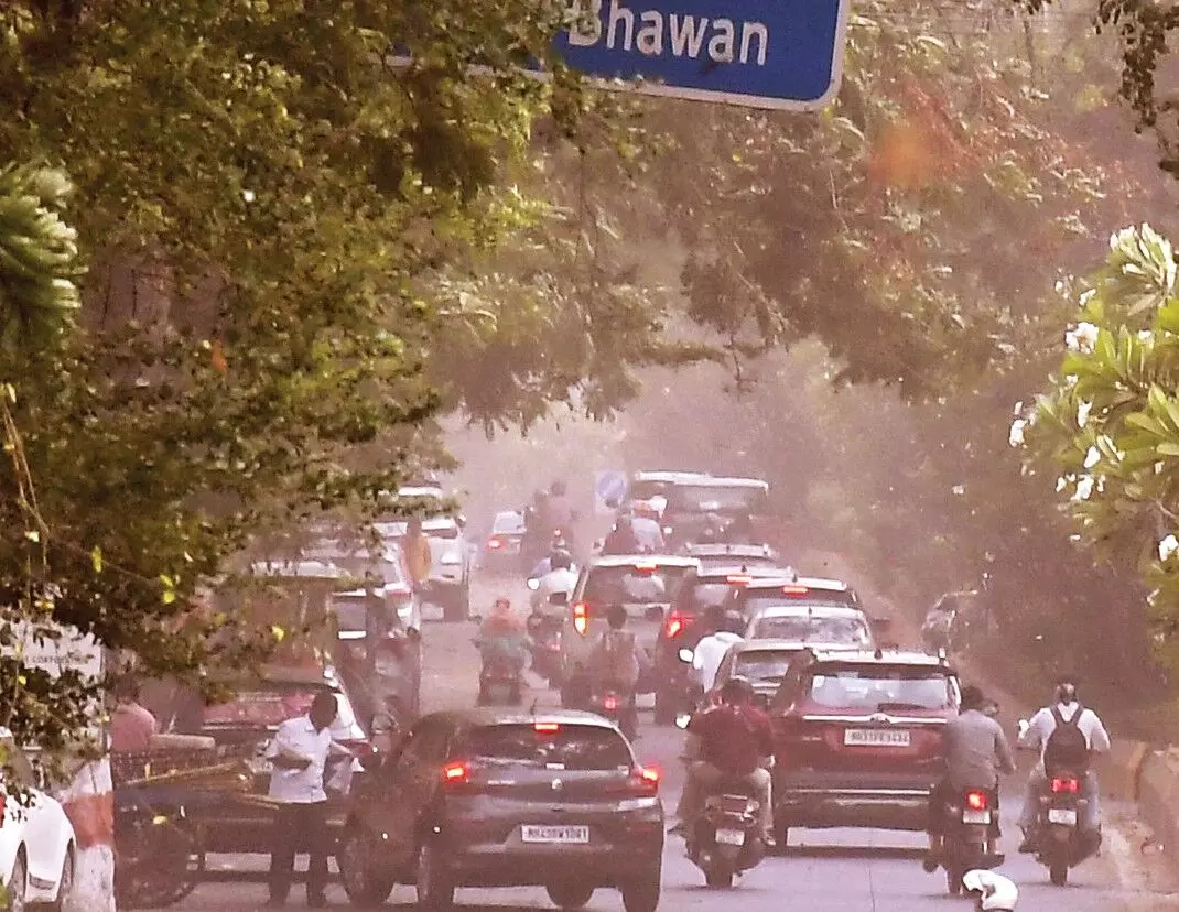 दोपहर में चली तेज हवा, पेड़ हुआ धराशाई, इस महीने पारा 40 के हुआ पार दोपहर में चली तेज हवा, पेड़ हुआ धराशाई, इस महीने पारा 40 के हुआ पार