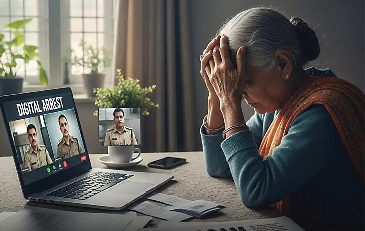 महिला को किया डिजिटल अरेस्ट कर ऐंठ लिए 13 लाख, आतंकियों से संबंध होने का डर बताकर दी सख्त कार्रवाई की चेतावनी महिला को किया डिजिटल अरेस्ट कर ऐंठ लिए 13 लाख, आतंकियों से संबंध होने का डर बताकर दी सख्त कार्रवाई की चेतावनी