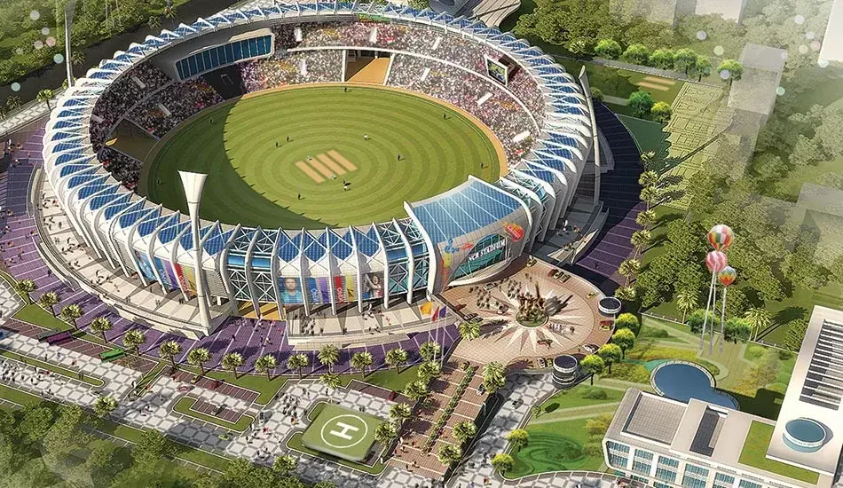 नवी मुंबई को जल्द मिलेगा 1 लाख दर्शक क्षमता वाला विश्व स्तरीय स्टेडियम, मुख्यमंत्री फडणवीस की परिकल्पना होगी पूरी