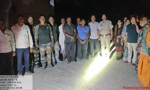 गोंदिया में सुतली बम फोड़कर तेंदुए को खदेड़ने का प्रयास