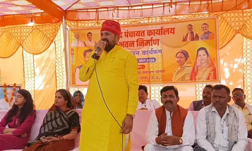 जनपद पवई के नवीन भवन के निर्माण कार्य का हुआ भूमि पूजन