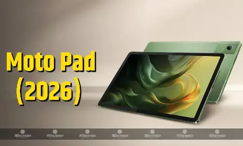 Moto Pad (2026) मीडियाटेक डाइमेंसिटी 6300 चिपसेट और 11-इंच 2.5K डिस्प्ले के साथ लॉन्च, जानिए कीमत और स्पेसिफिकेशन्स